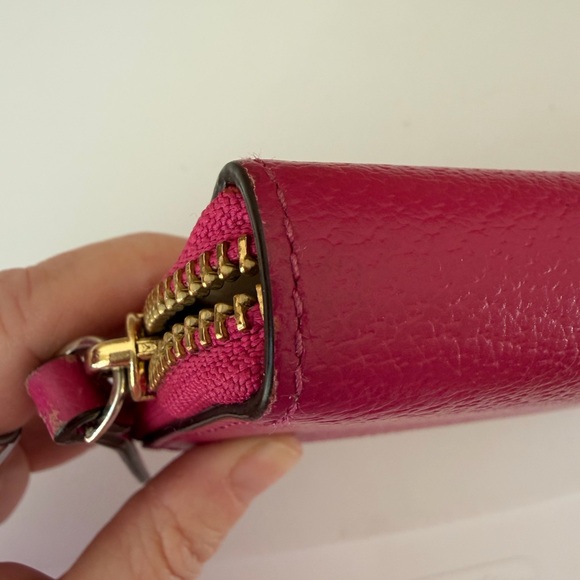 kate spade Pebbled Leather Long Wallet - Raspberry Pink - Picture 7 of 12